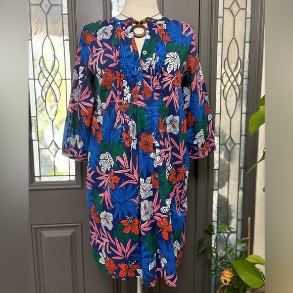 NWT Tori Richard Tropical Floral Comfy Renee Dress